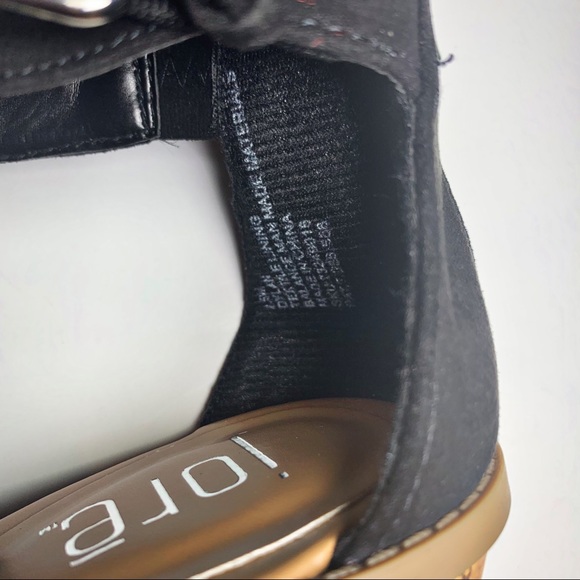 Woman’s Jore cork heel black sandal size 8.5 - Picture 3 of 5